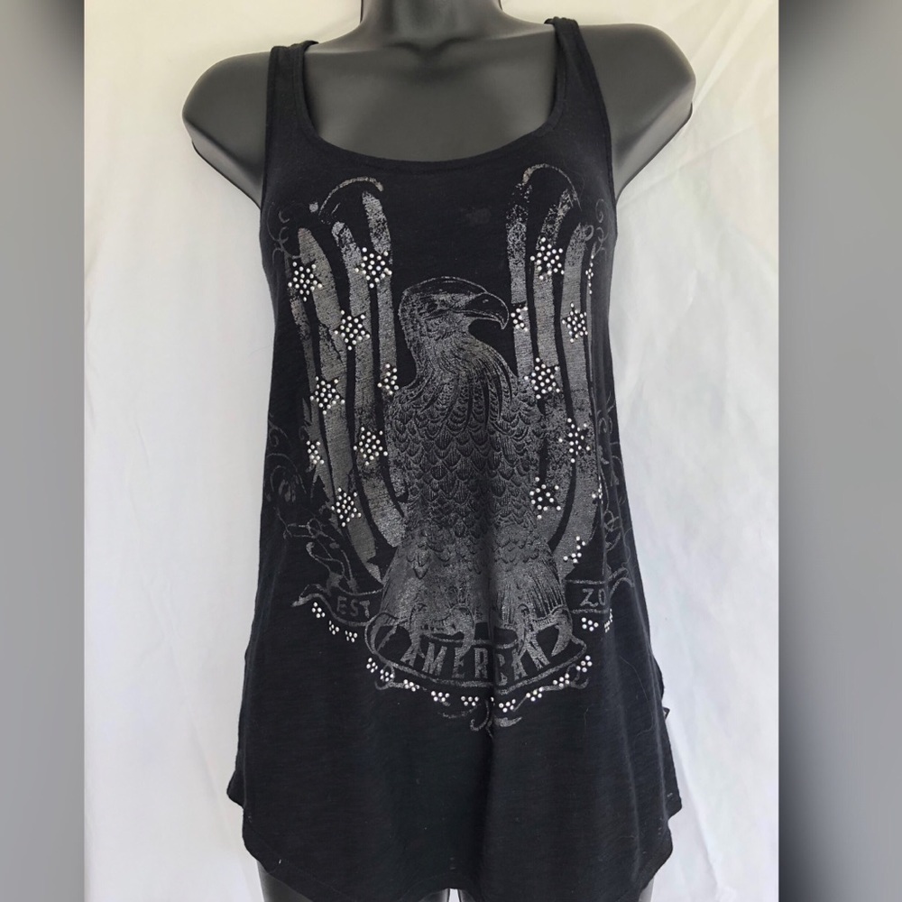 Rock & Republic black eagle tank top woman’s small